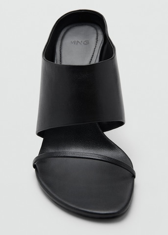 MANGO Pantolette 'Pal' in Schwarz