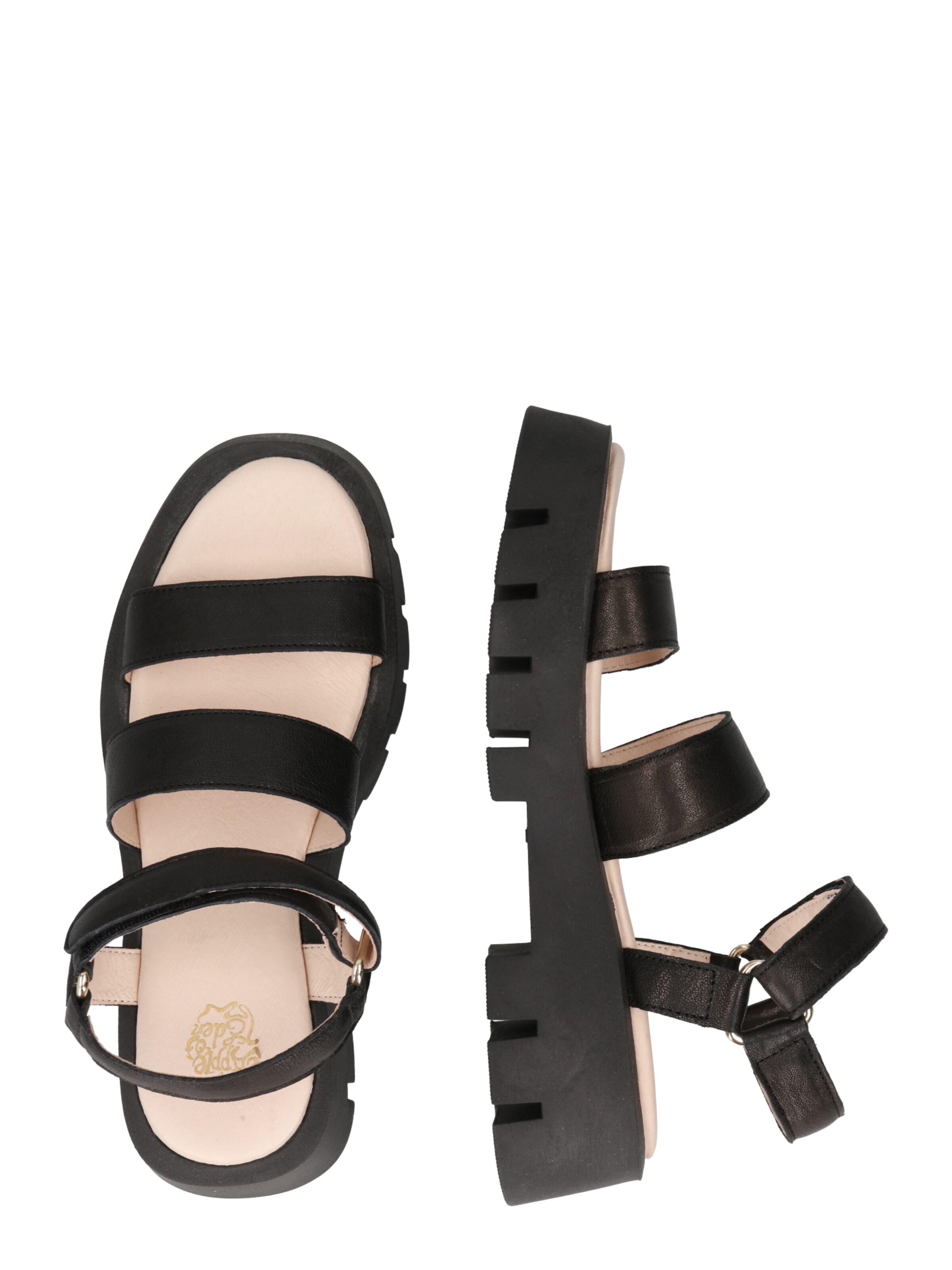 Sandale 'Ravi' de la Apple of Eden pe negru