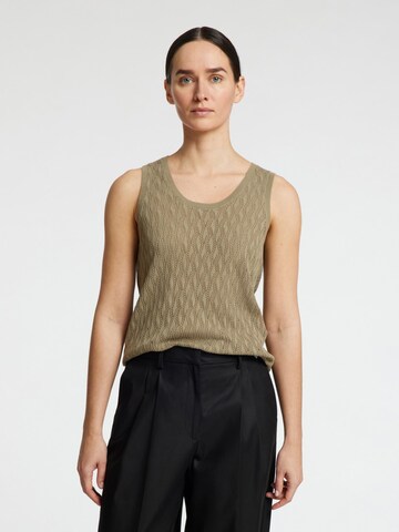 SELECTED FEMME Gebreide top 'SFLAgny' in Groen: voorkant