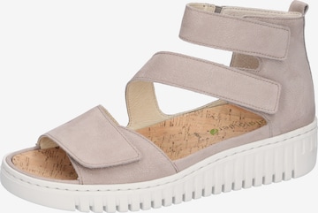 WALDLÄUFER Sandale in Grau: Vorderseite