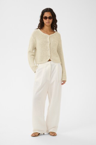 Cardigan 'SLDiaz' SOAKED IN LUXURY en blanc