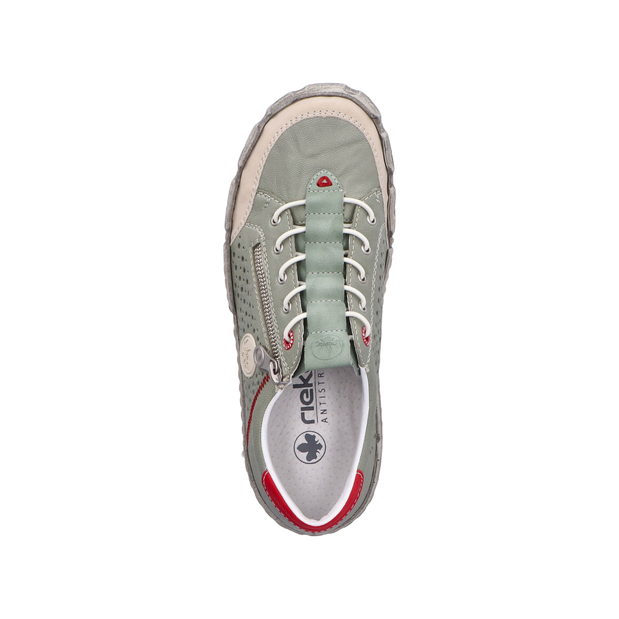 Chaussure de sport à lacets Rieker en vert