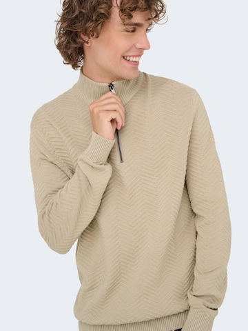 Pull-over 'ONSMACE' Only & Sons en gris