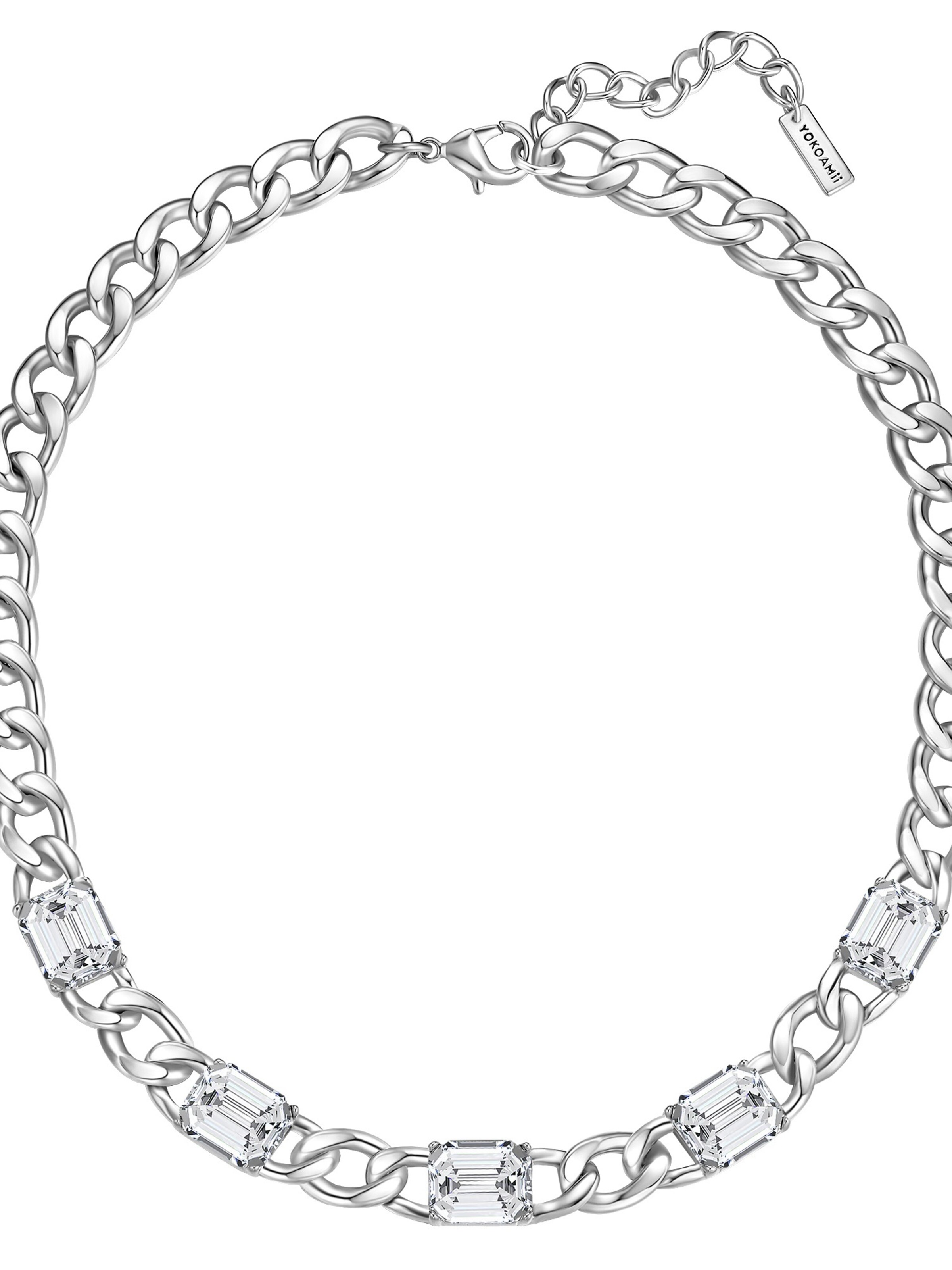 Collana di Yokoamii in argento: frontale