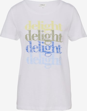 balts s.Oliver T-Krekls: no priekšpuses