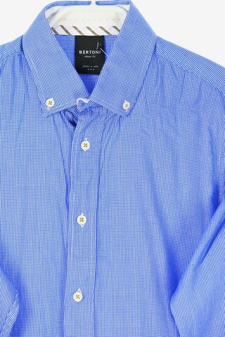 Bertoni Button Up Shirt in M in Blue