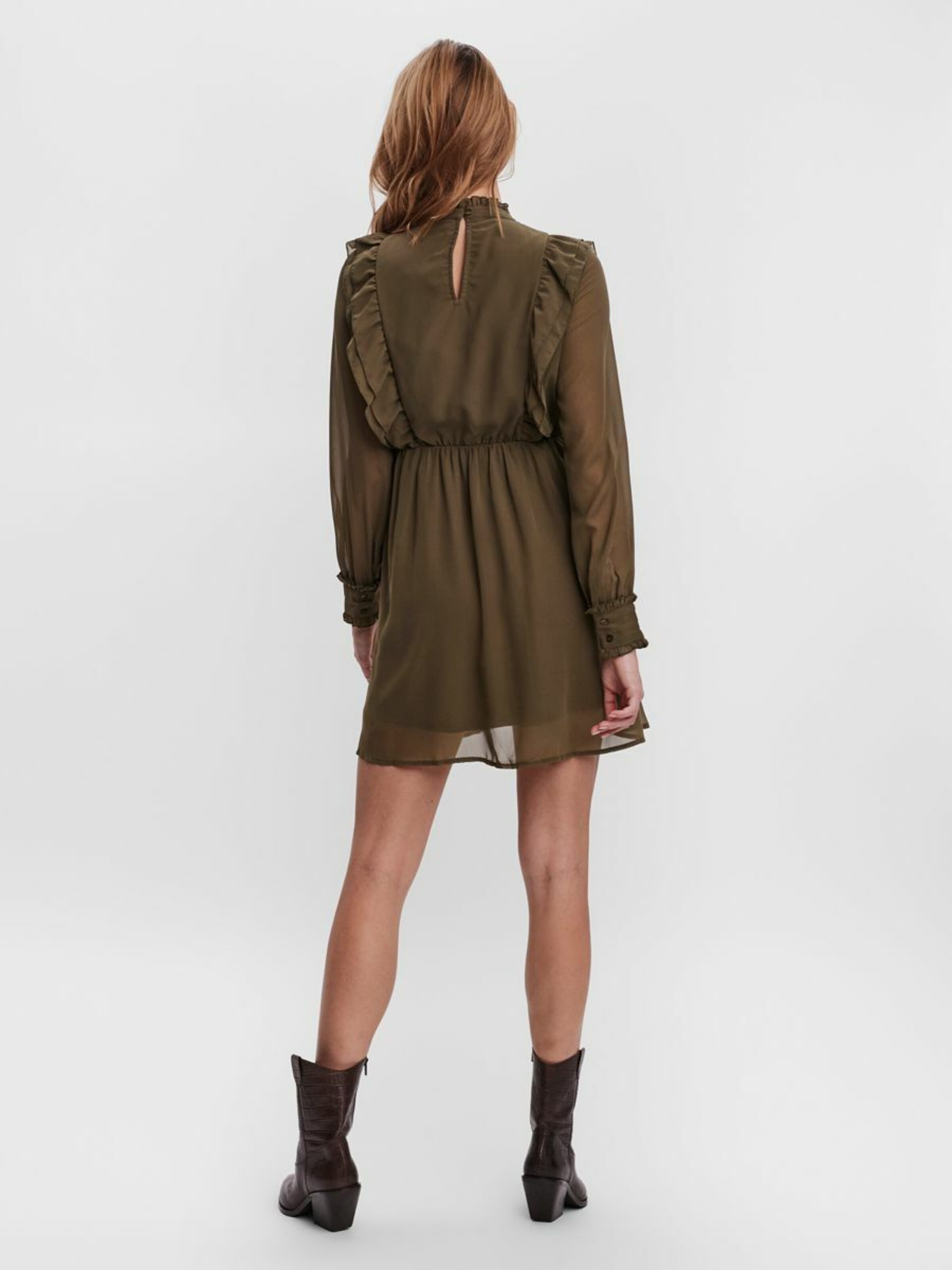 Frauen Kleider VERO MODA Kleid in Oliv - ZL15922 Frauen Kleider VERO MODA Kleid in Oliv - ZL15922