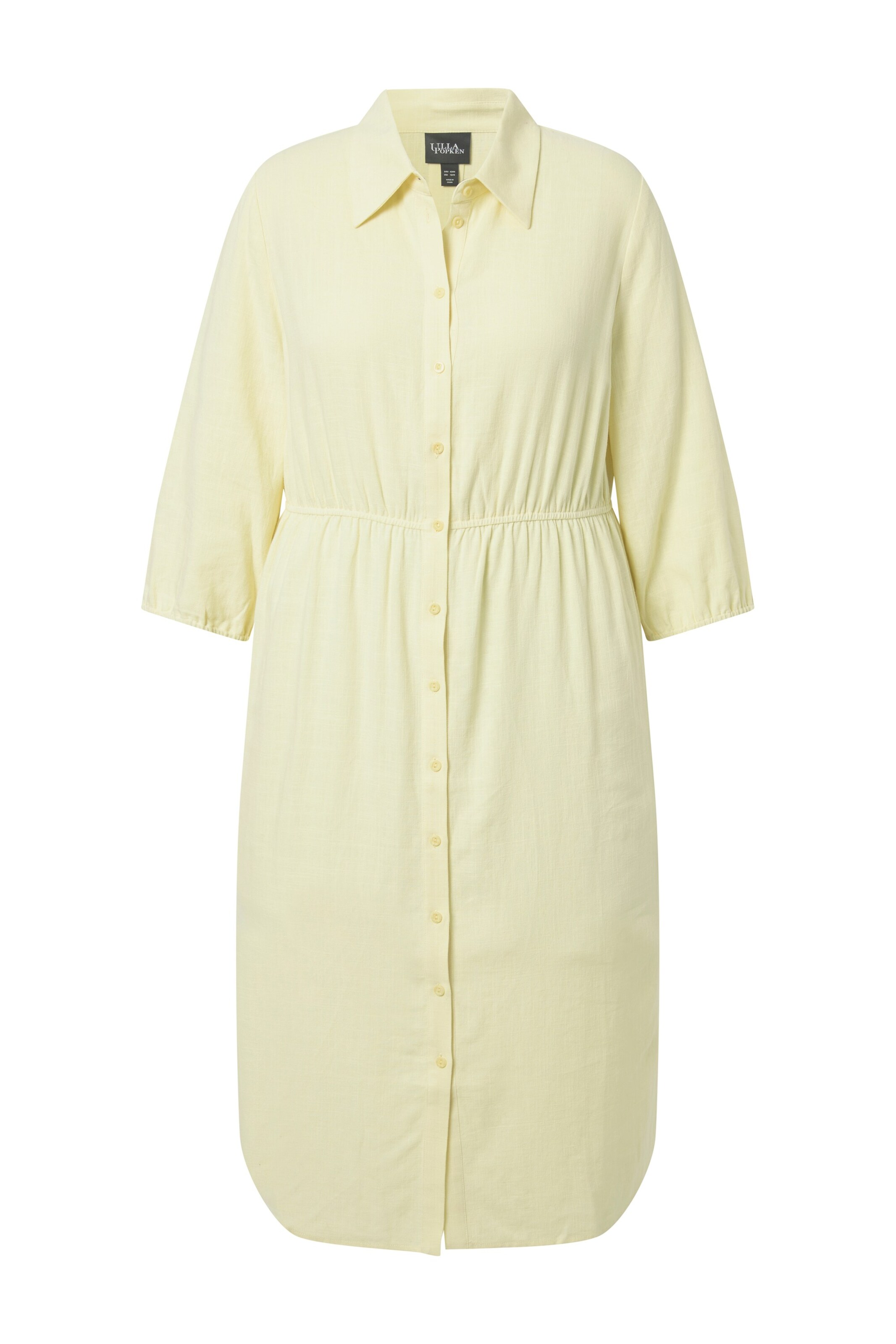 Ulla Popken Blusenkleid in Gelb: Vorderseite