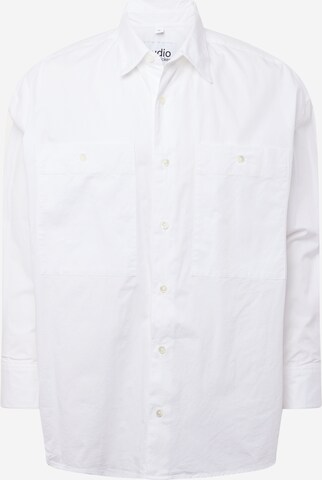 Studio Seidensticker Comfort fit Button Up Shirt 'Studio' in White: front