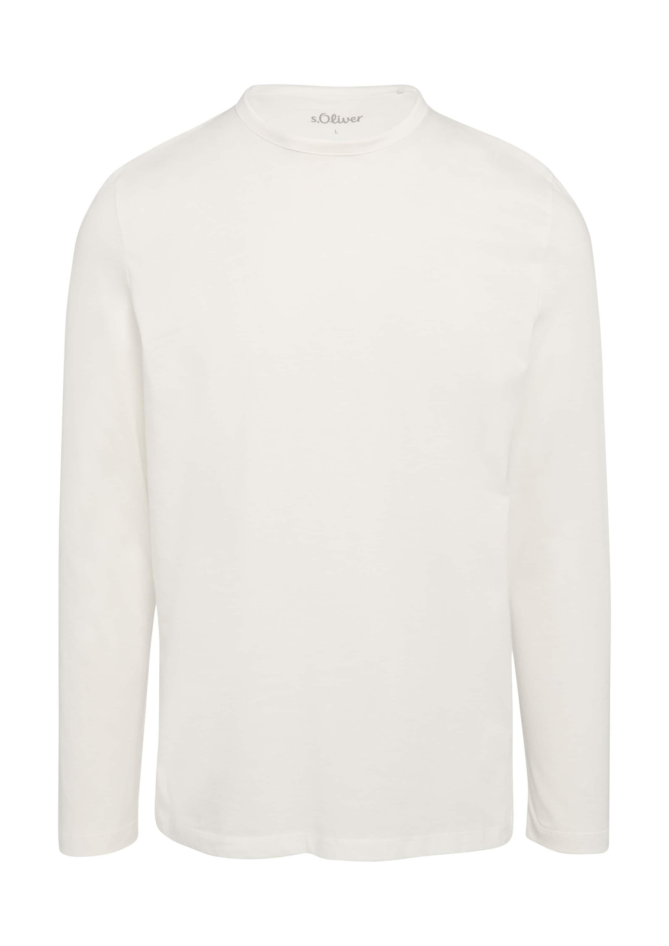 s.Oliver Shirt in Wit: voorkant