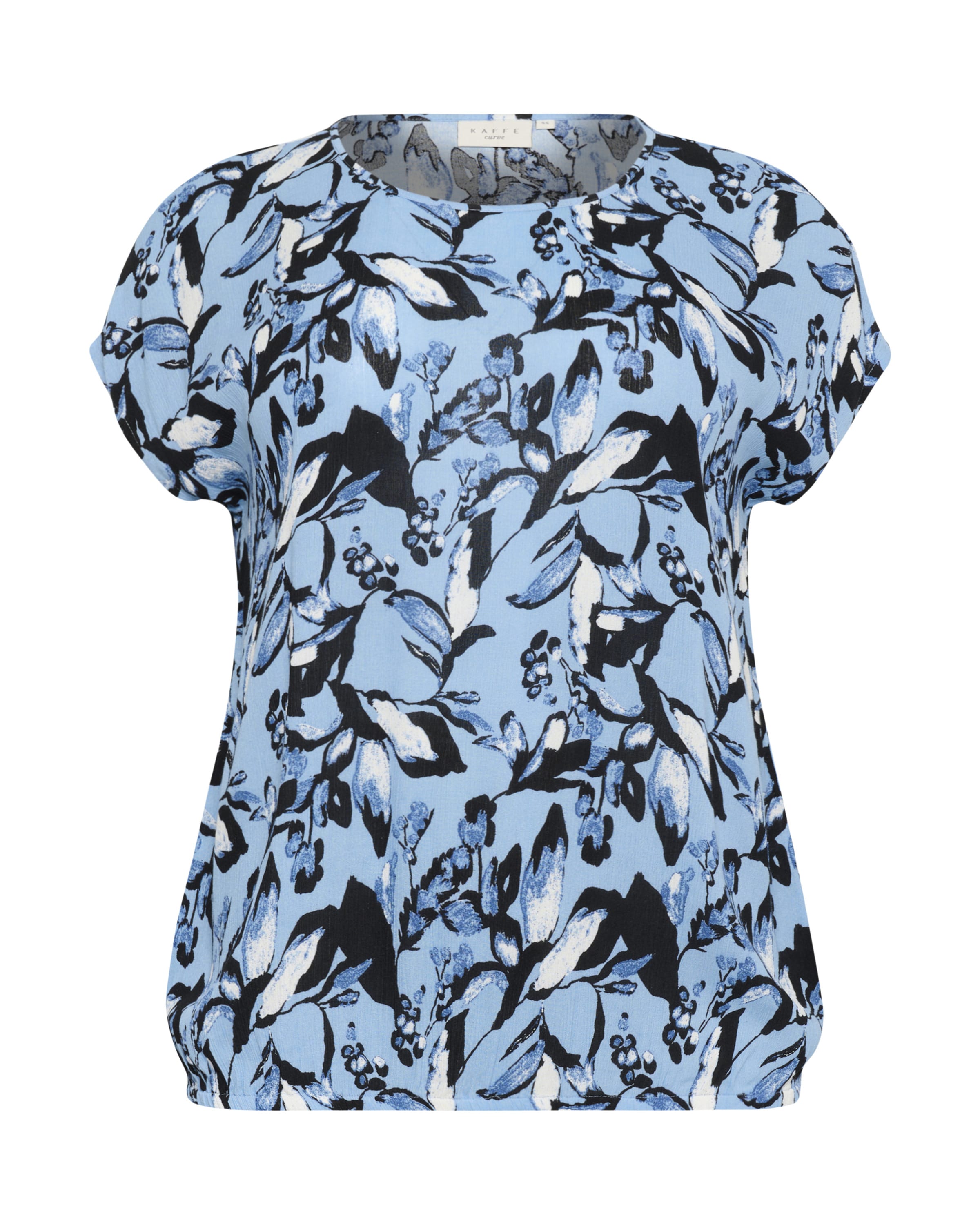 KAFFE CURVEMajica 'KCAmi' - plava boja: prednji dio