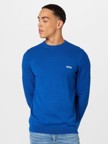 BOSS Green Sweater 'Romar' in Blue: front