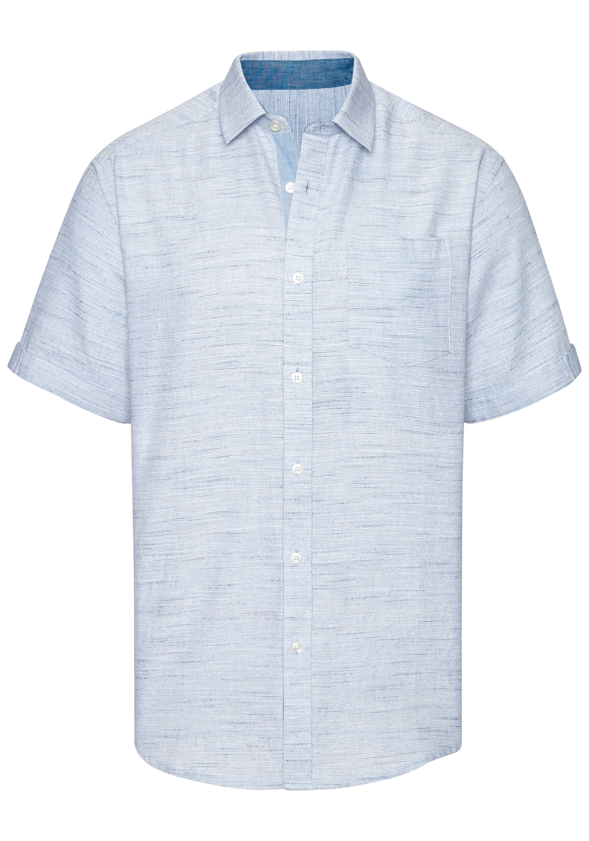 H.I.S Regular Fit Businesshemd in Blau: Vorderseite