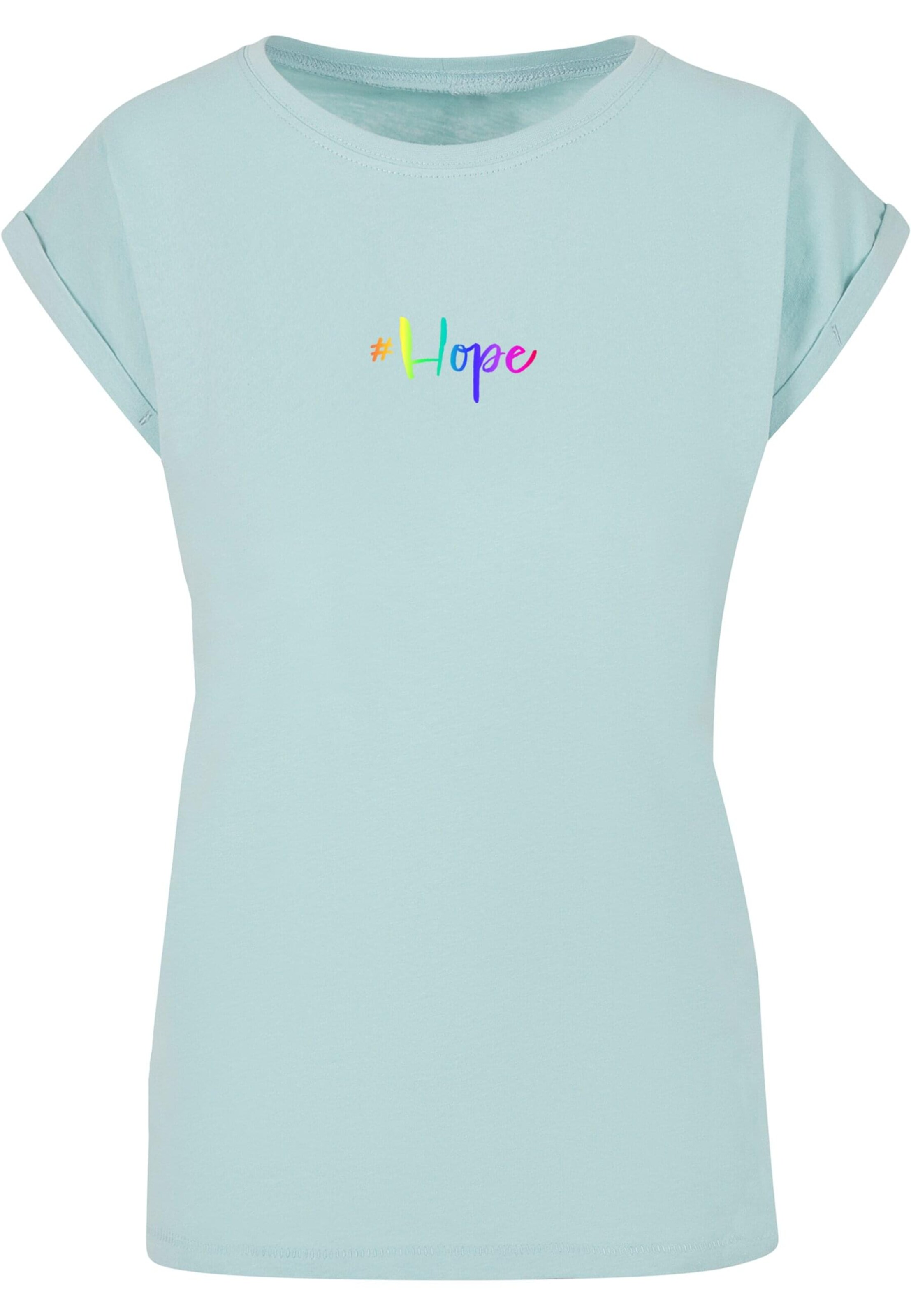 T-shirt 'Hope Rainbow' Merchcode en bleu : devant