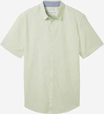 Chemise TOM TAILOR en vert : devant