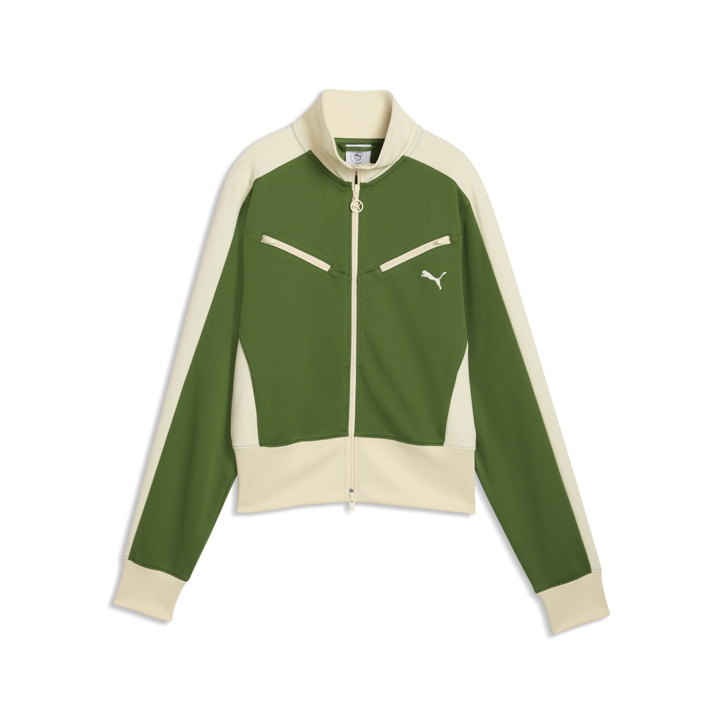 Veste de survêtement 'T7' PUMA en vert : devant