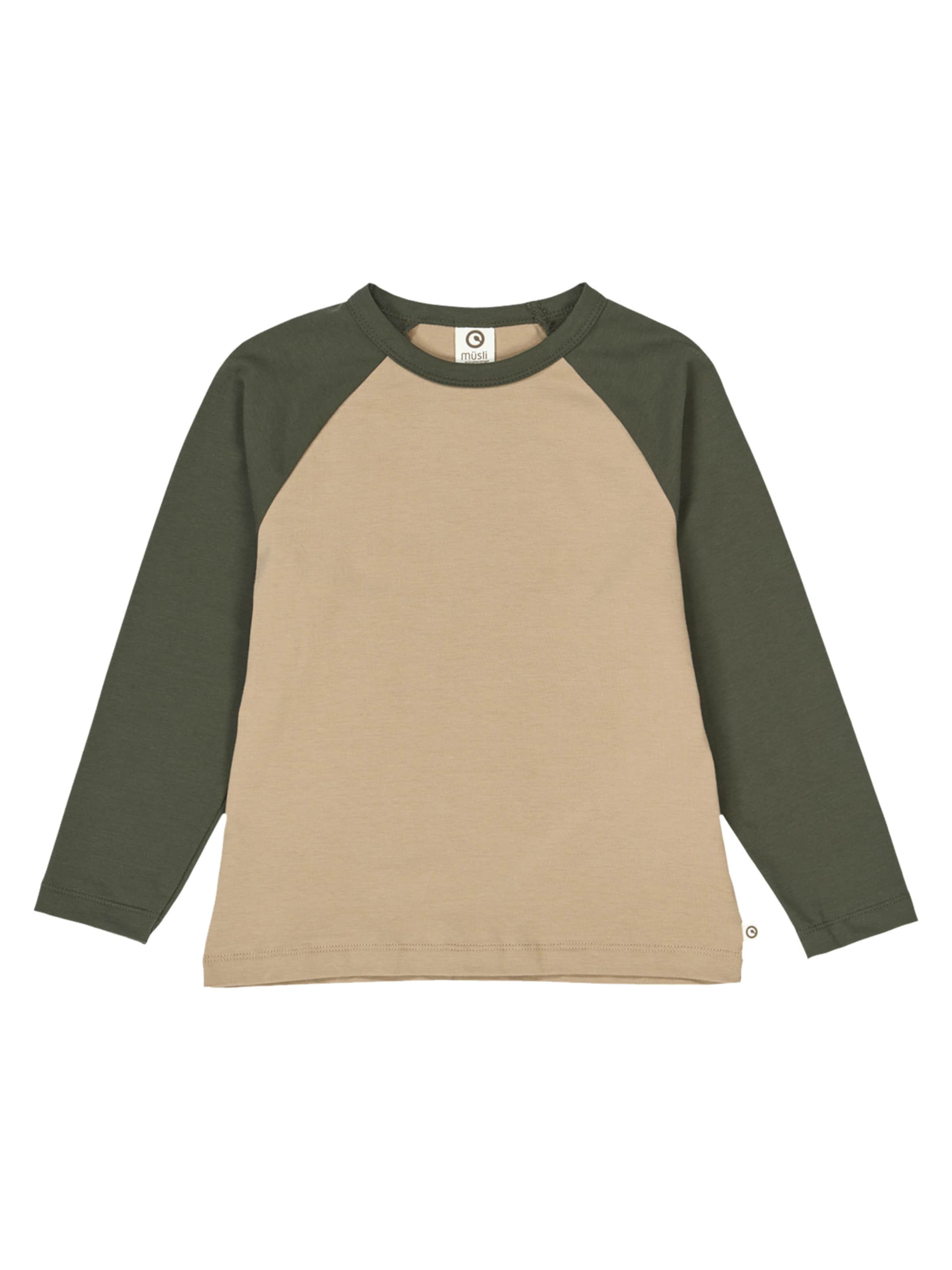 T-Shirt Müsli by GREEN COTTON en beige : devant
