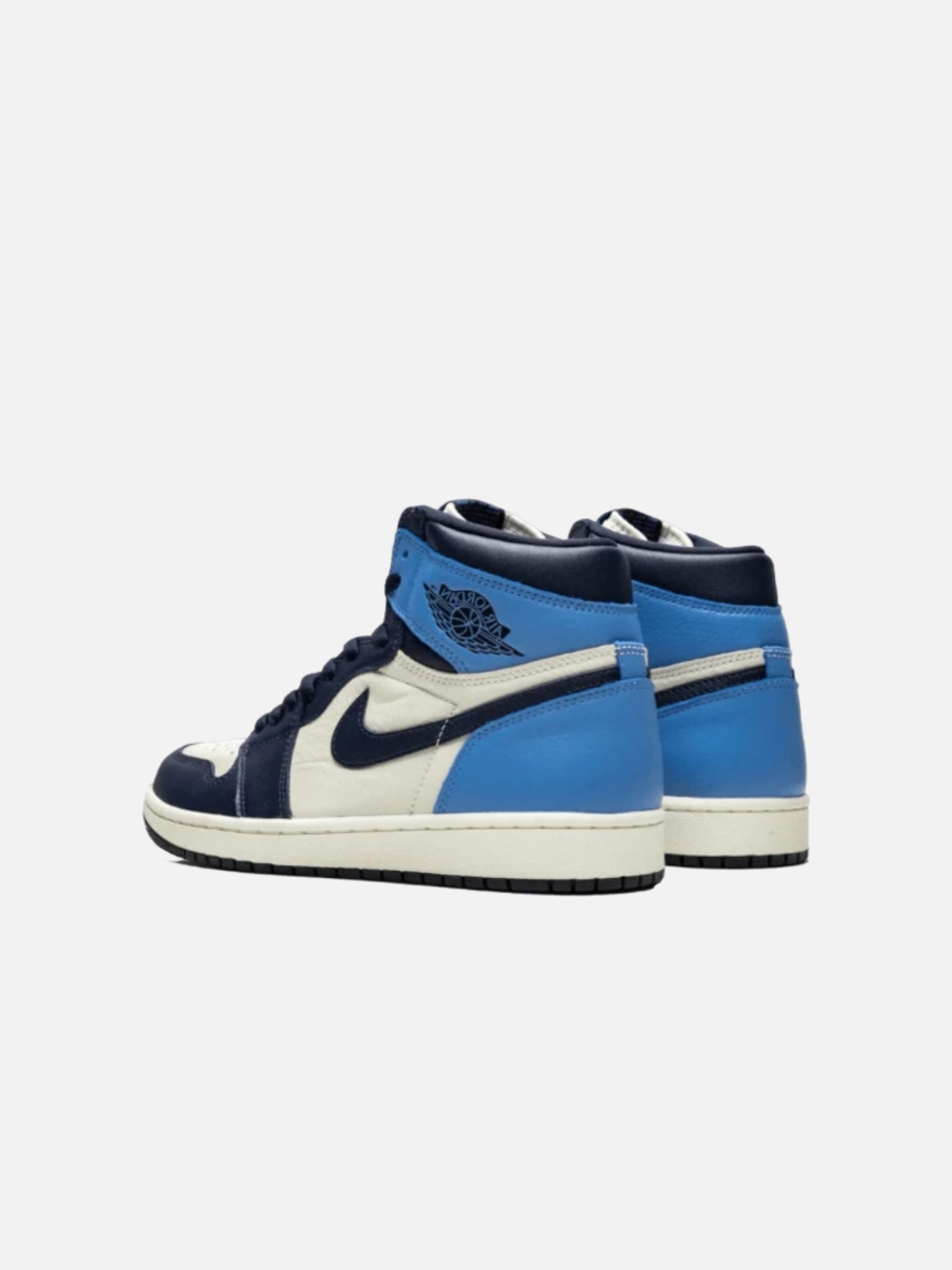 Sneaker alta 'Air 1 Retro High Obsidian Sail UNC' di Jordan in blu