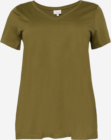 ONLY Carmakoma Shirt 'Bonnie Life' in Green: front