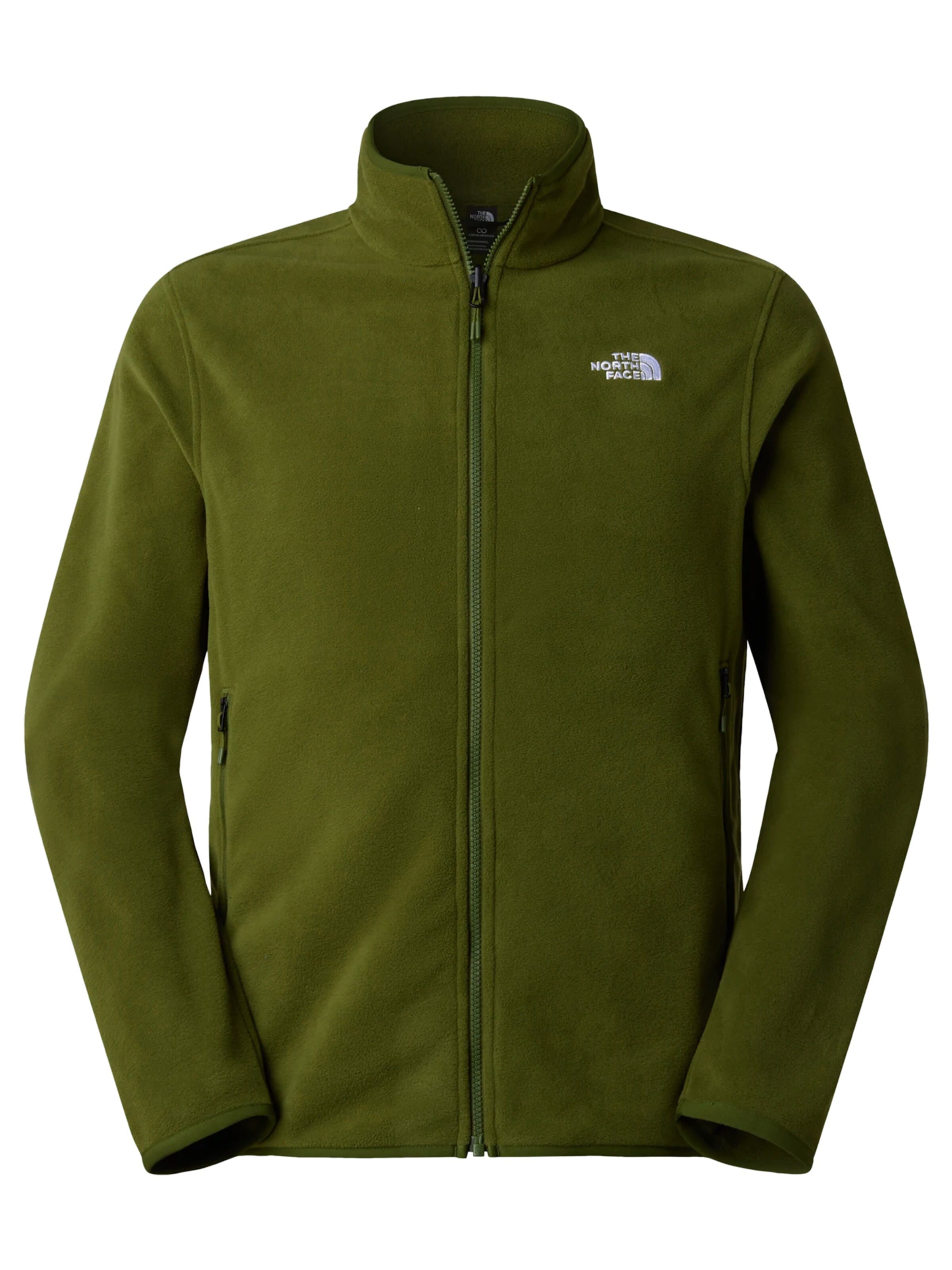 THE NORTH FACE Fleece Jacket 'Glacier Fleece Jacket' in Green: front