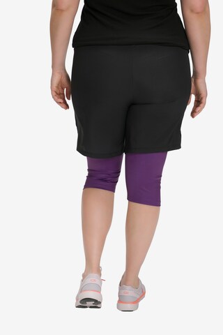 Ulla Popken Skinny Workout Pants in Purple