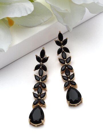 Boucles d'oreilles 'Veya' AVANT-GARDE PARIS en noir
