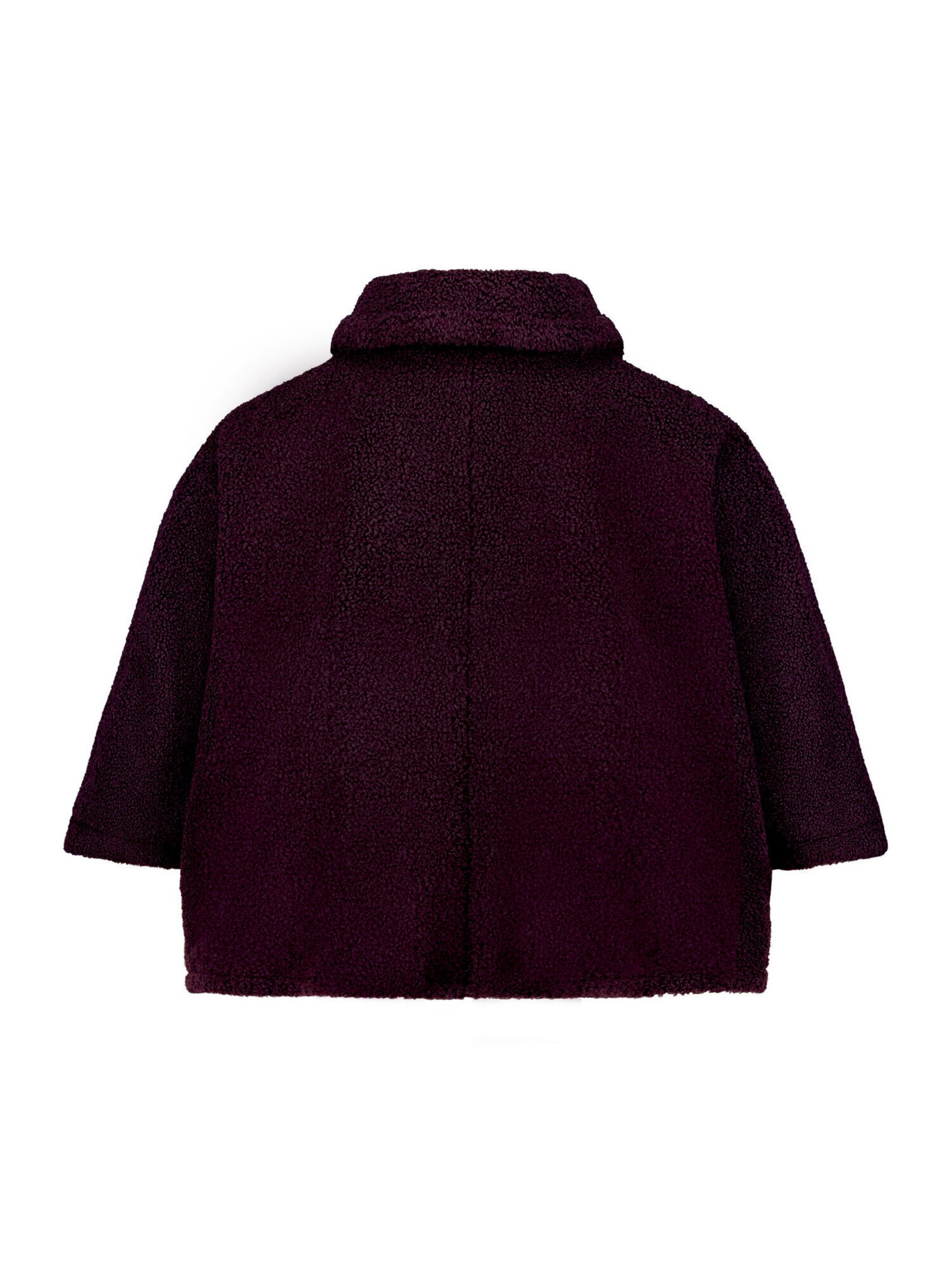 Cartoon Cape mit aufgesetzten Taschen in Lila