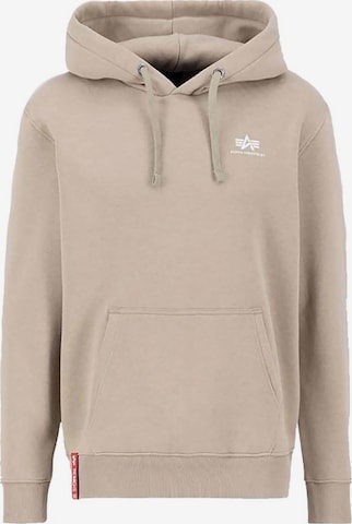 ALPHA INDUSTRIES Sweatshirt in Beige: Vorderseite