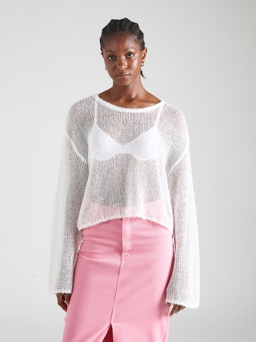 Pull-over Monki en blanc : devant