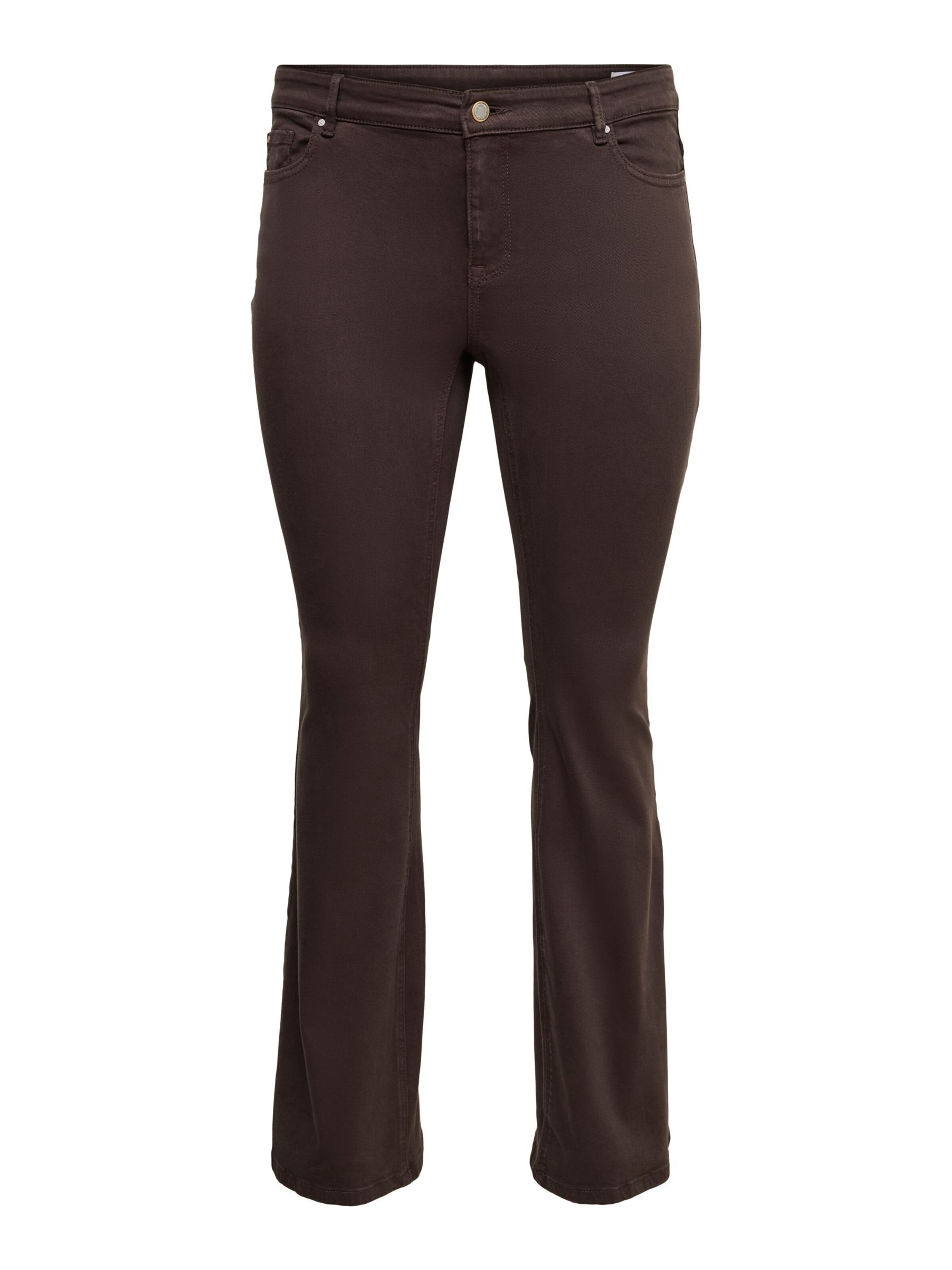 Vero Moda Curve Flared Jeans 'VMCFLASH' in Brown: front