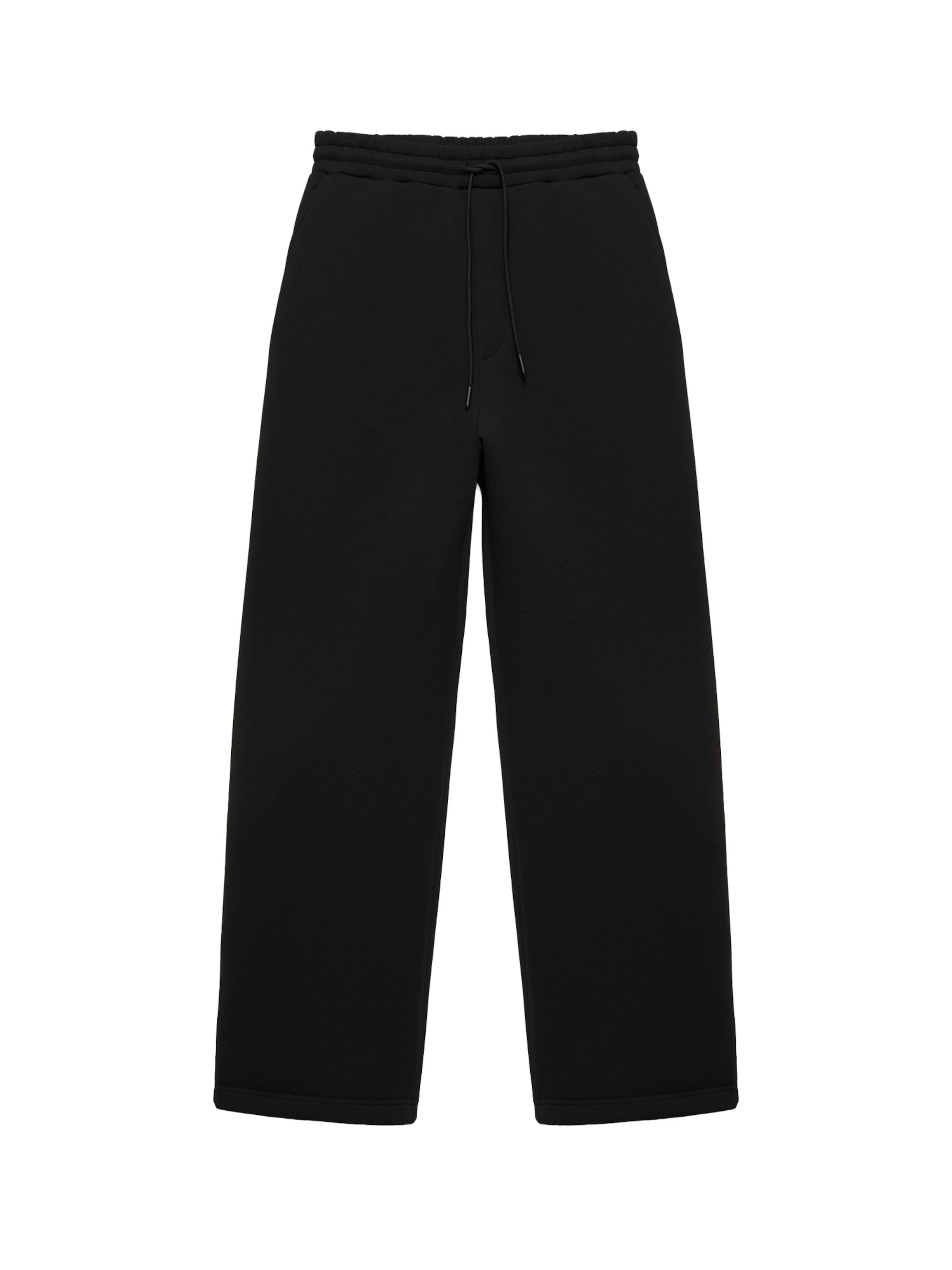 Baggy Pantaloni 'STWD' di Pull&Bear in nero: frontale
