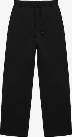 Baggy Pantaloni 'STWD' di Pull&Bear in nero: frontale