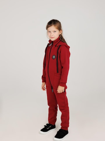 MANUL Overall 'Ruby by MANUL - Smart BackZip'‌‌‌‌‌ in Rot: Vorderseite