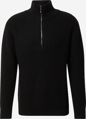 ABOUT YOU x Kevin Trapp Pullover 'Logan' in Schwarz: predná strana