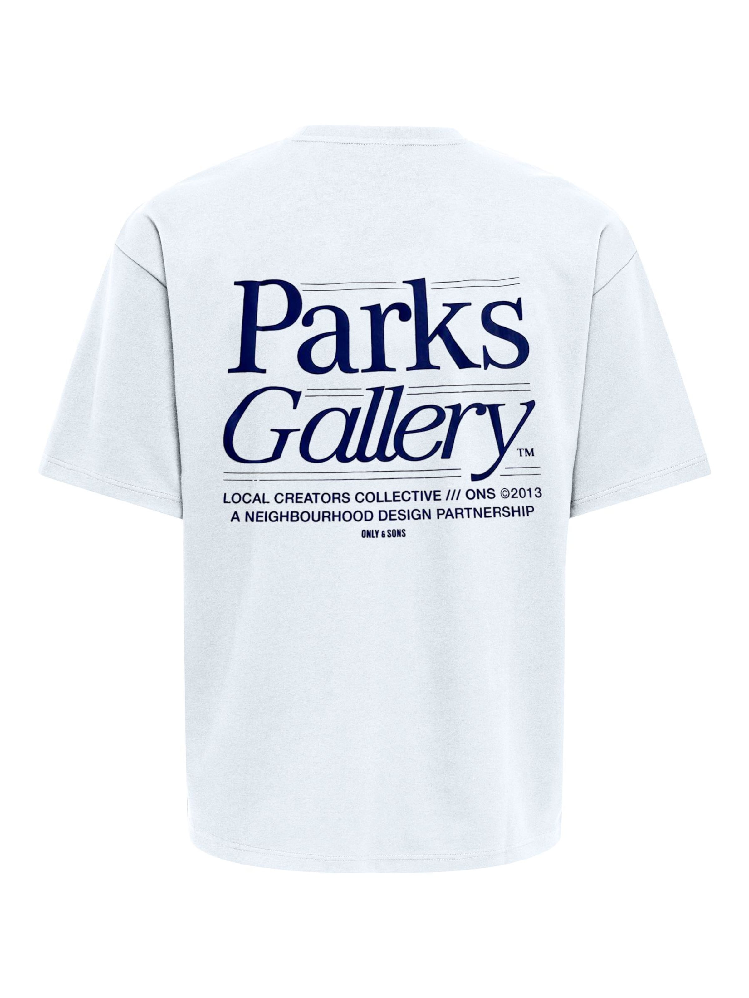 Only & Sons Футболка 'ONSPARKS GALLERY AIR' в Белый