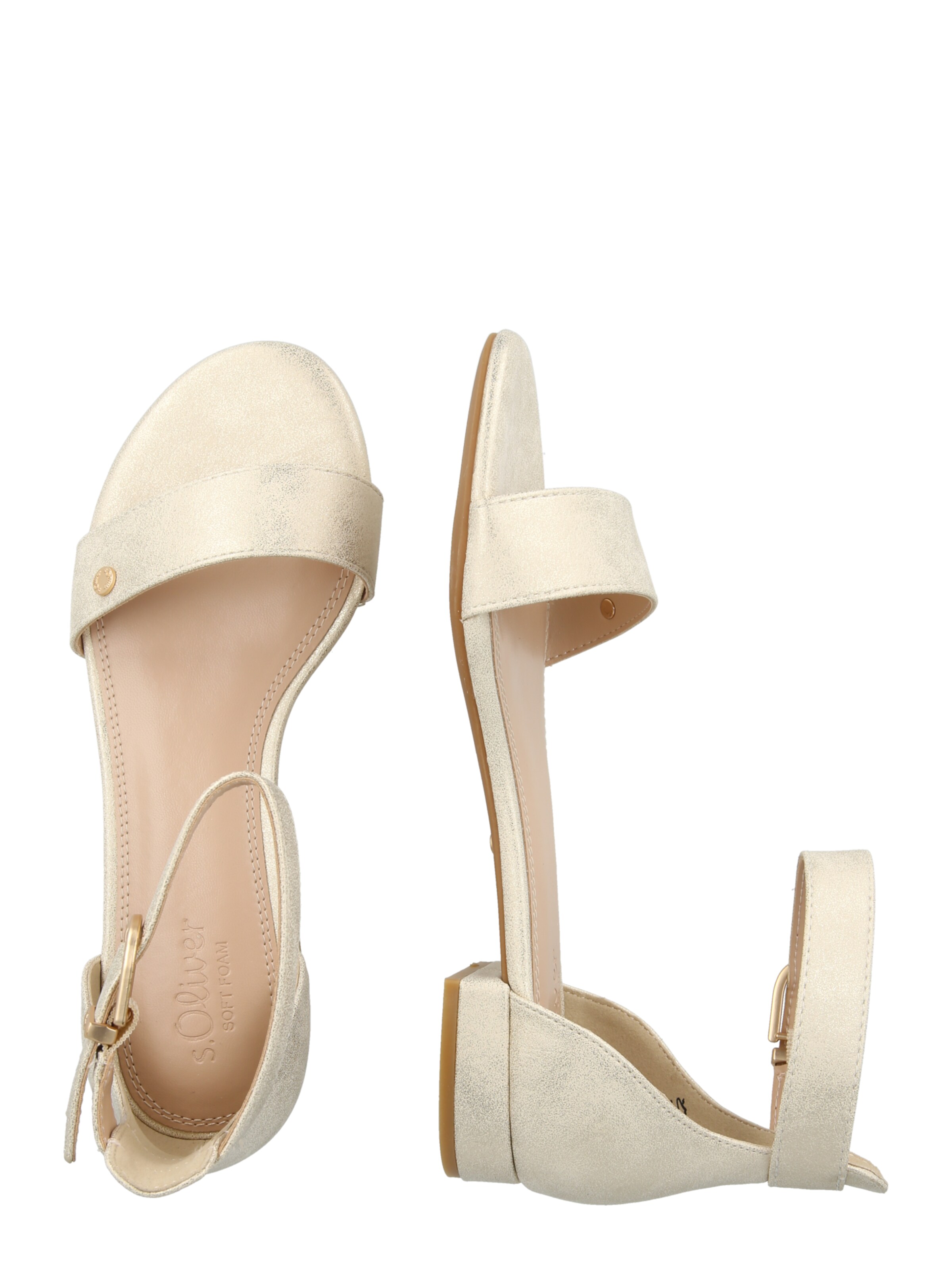 s.Oliver Sandal in Gold