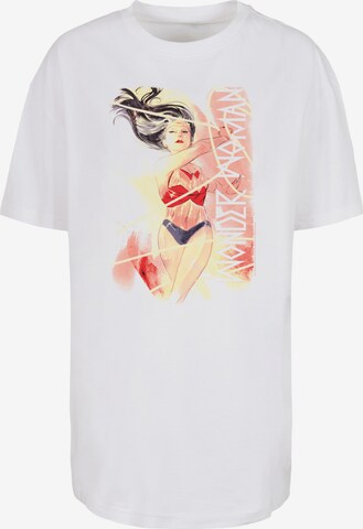 F4NT4STIC T-Shirt 'DC Comics Wonder Woman Watercolour Lasso' in Weiß: predná strana