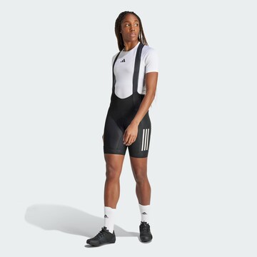 ADIDAS PERFORMANCE Skinny Sportbroek 'Essentials 3-Stripe' in Zwart