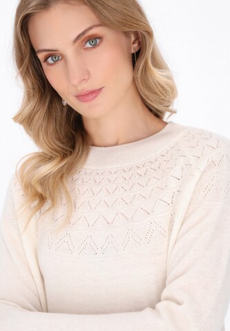 DreiMaster Klassik Svetr – bílá