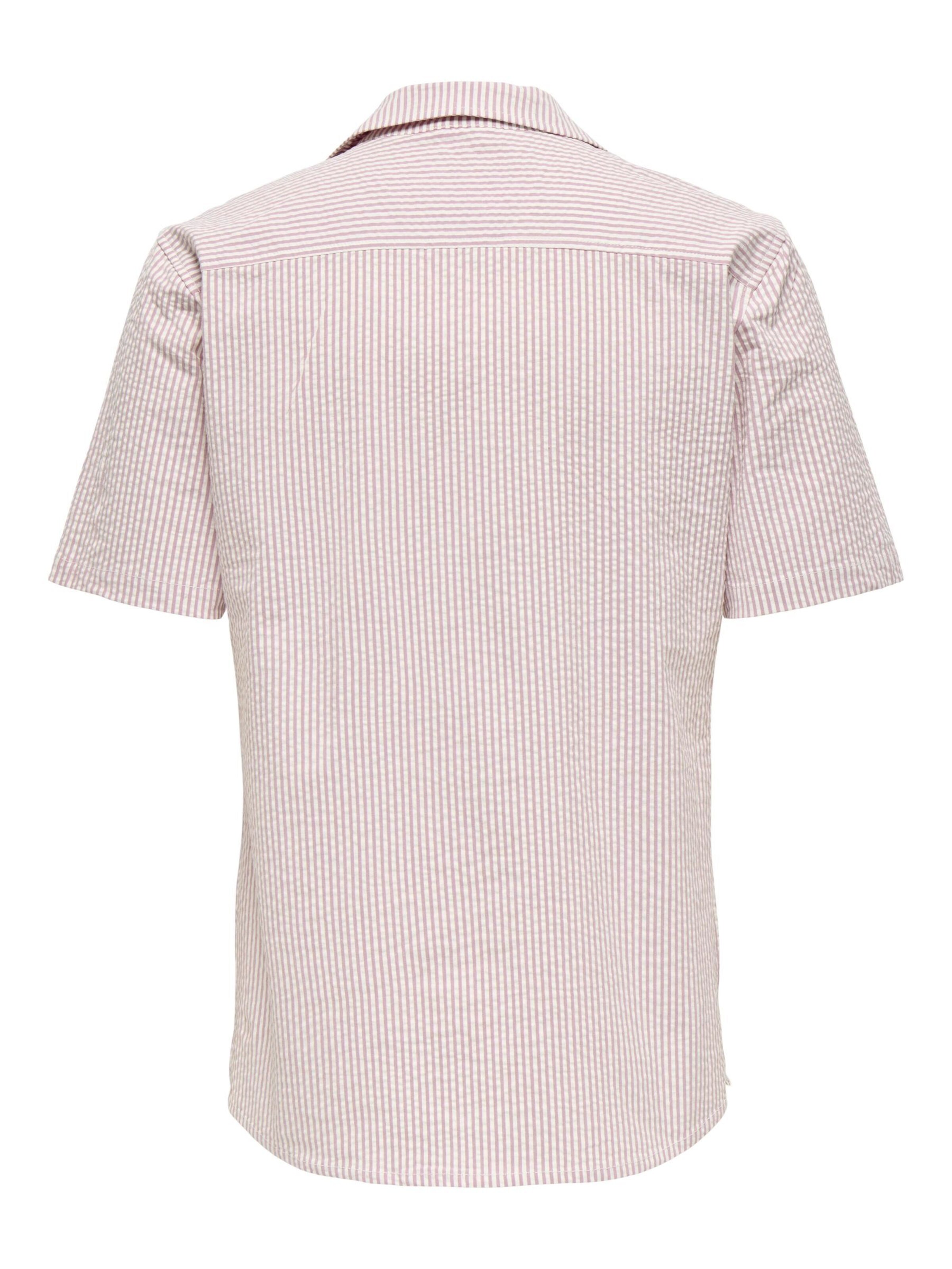 Only & Sons Regular fit Overhemd 'ONSLounge' in Lila