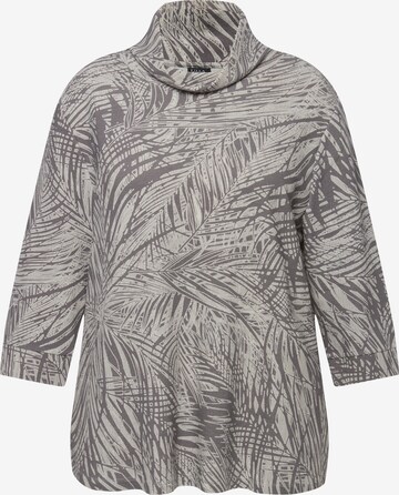 Sweat-shirt Ulla Popken en gris : devant