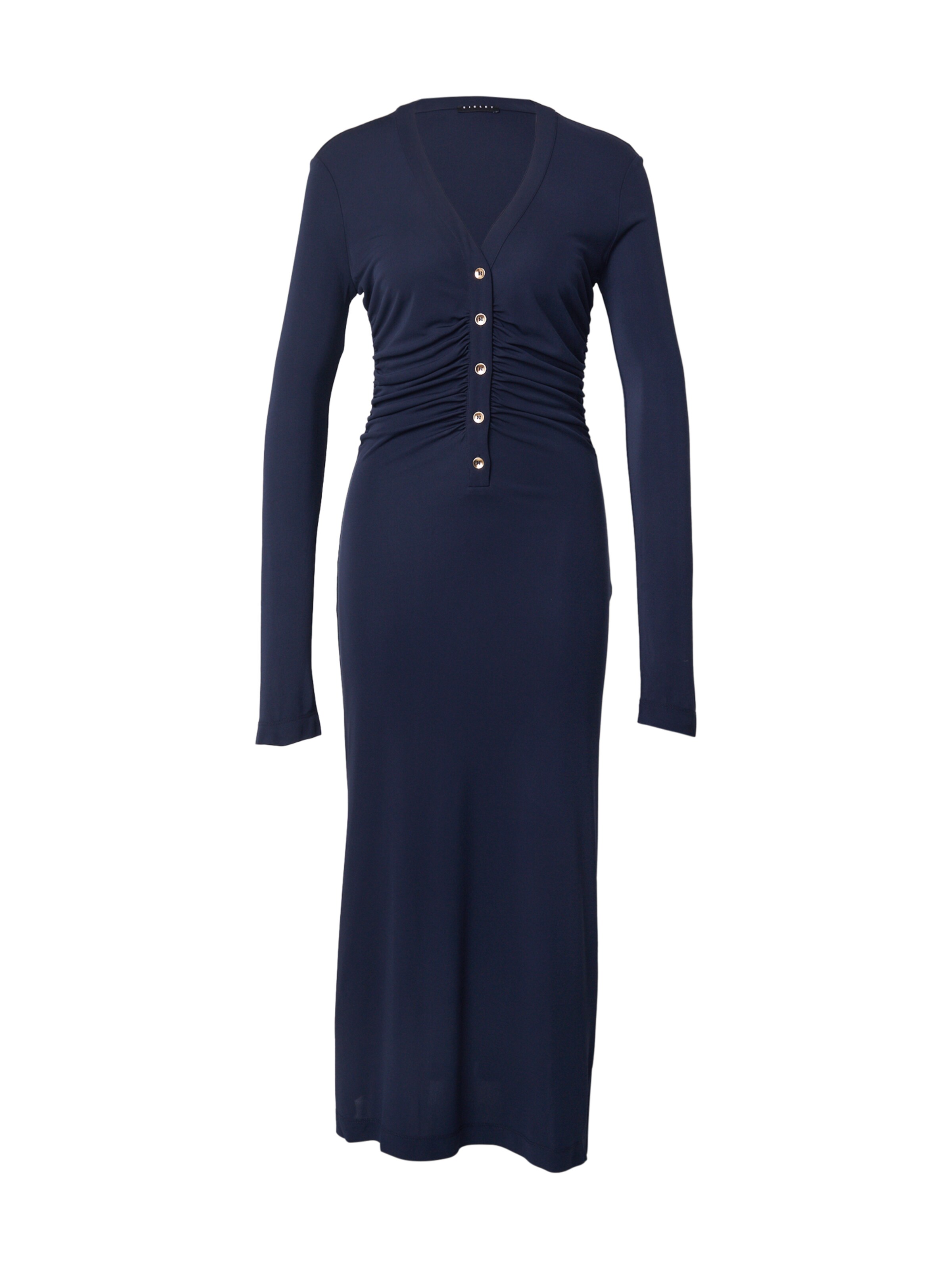 Robe-chemise Sisley en bleu : devant