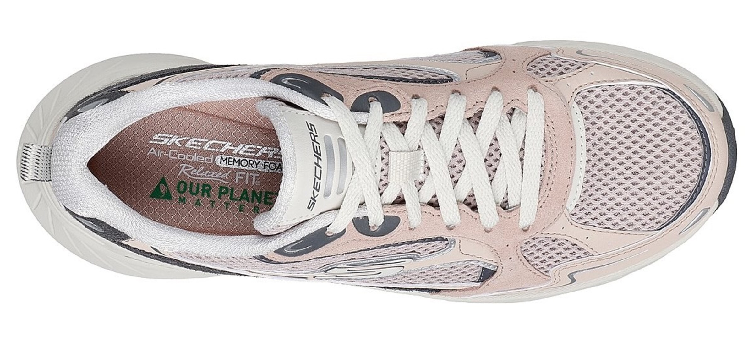 SKECHERS Sportschoen in Beige
