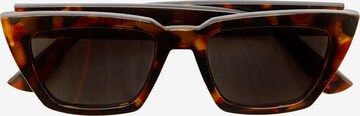 Pull&Bear Sunglasses in Brown: front