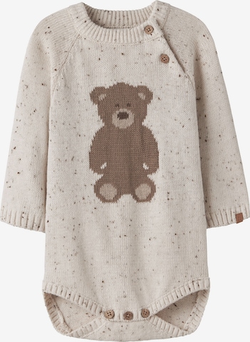 Lil'Atelier - Pijama entero/body en beige: frente