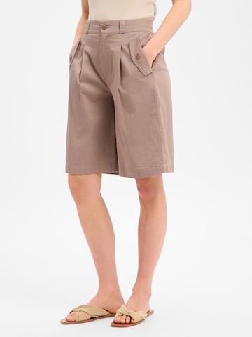 Loosefit Pantalon Marie Lund en marron : devant
