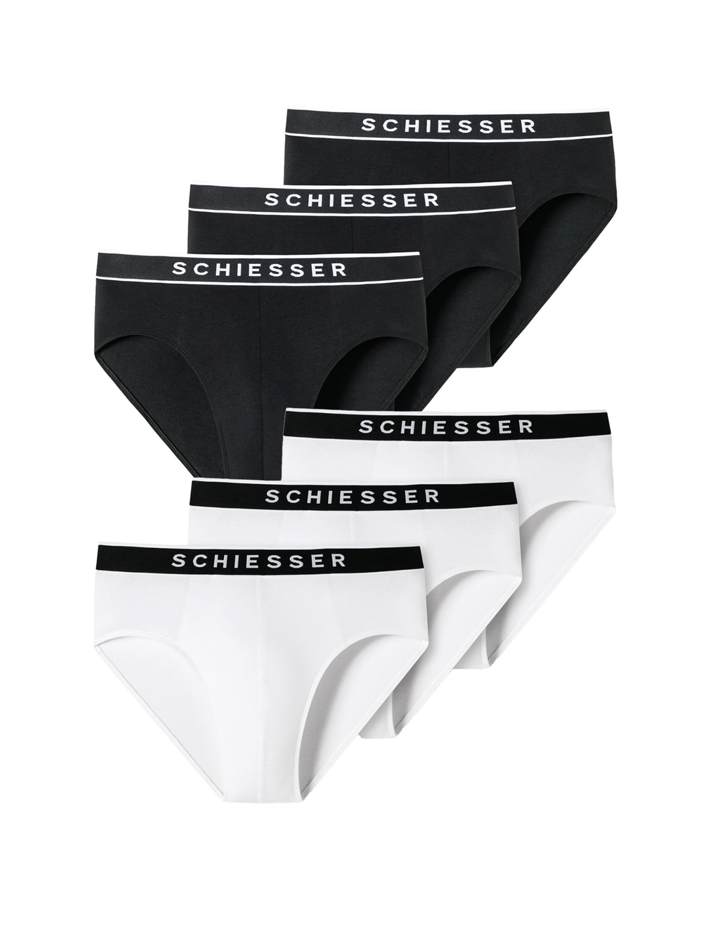 SCHIESSER Slip in Zwart: voorkant