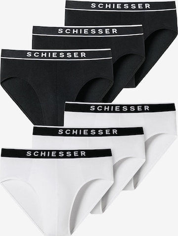 SCHIESSER Slip in Black: front