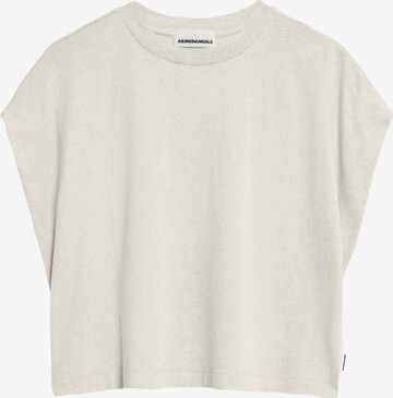 T-shirt oversize ARMEDANGELS en beige : devant