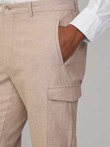 Hackett London Loosefit Cargobroek 'SLOANE' in Beige